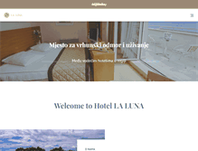 Tablet Screenshot of lunaislandhotel.com
